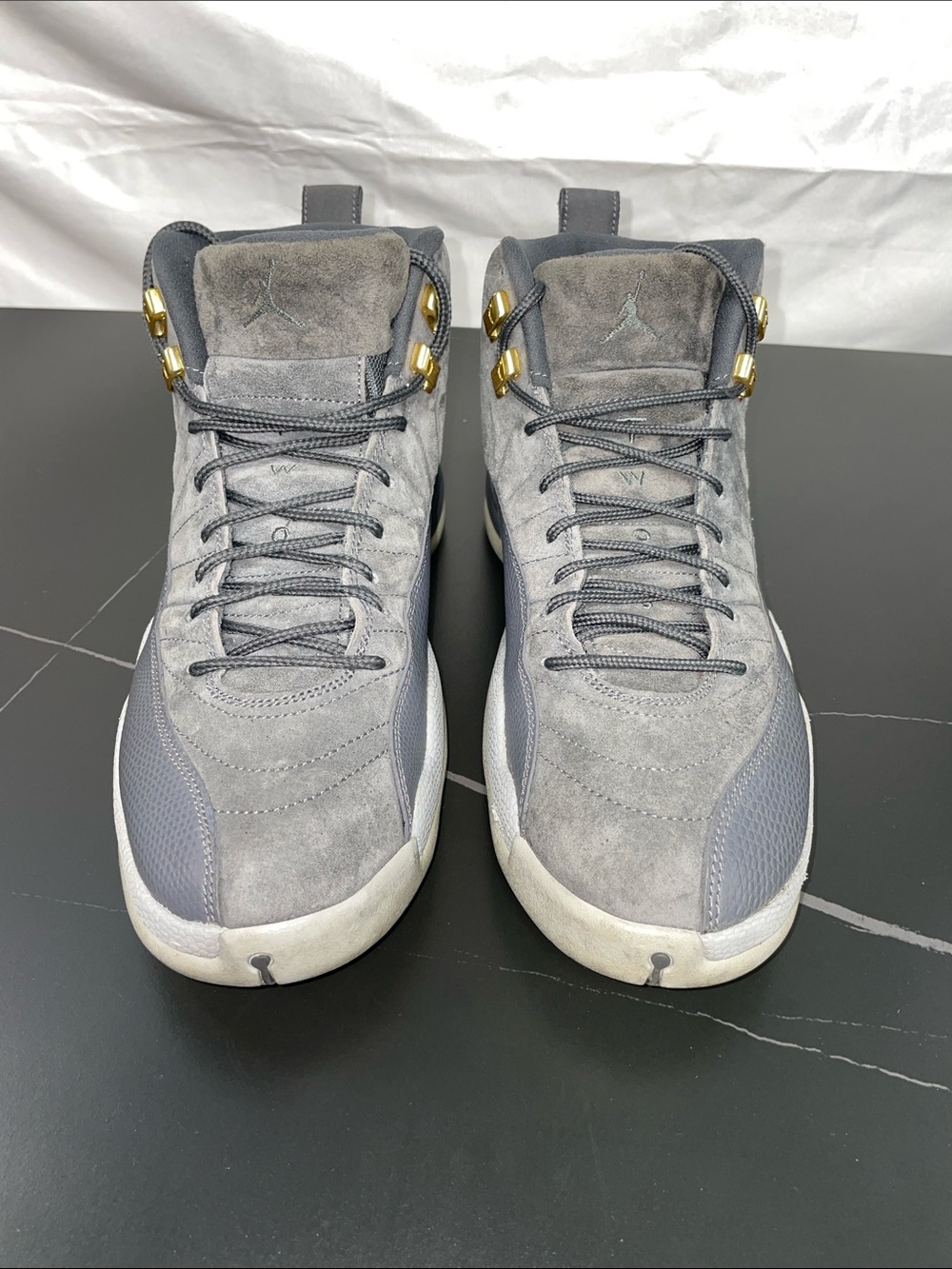 AIR JORDAN 12 RETRO DARK GRAY MENS SNEAKERS FTL-08-208